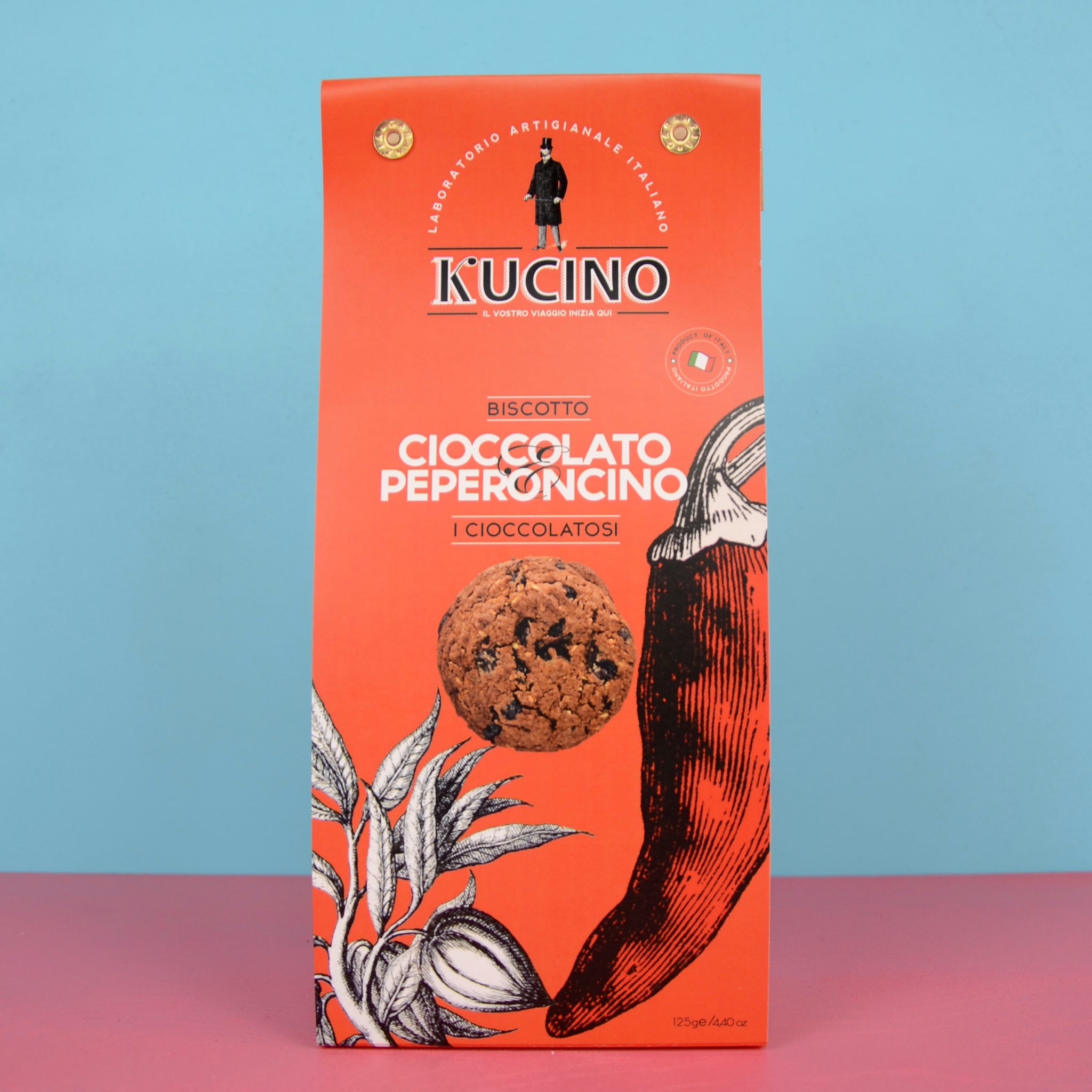 Biscotti al cioccolato e peperoncino Kucino - 125 g