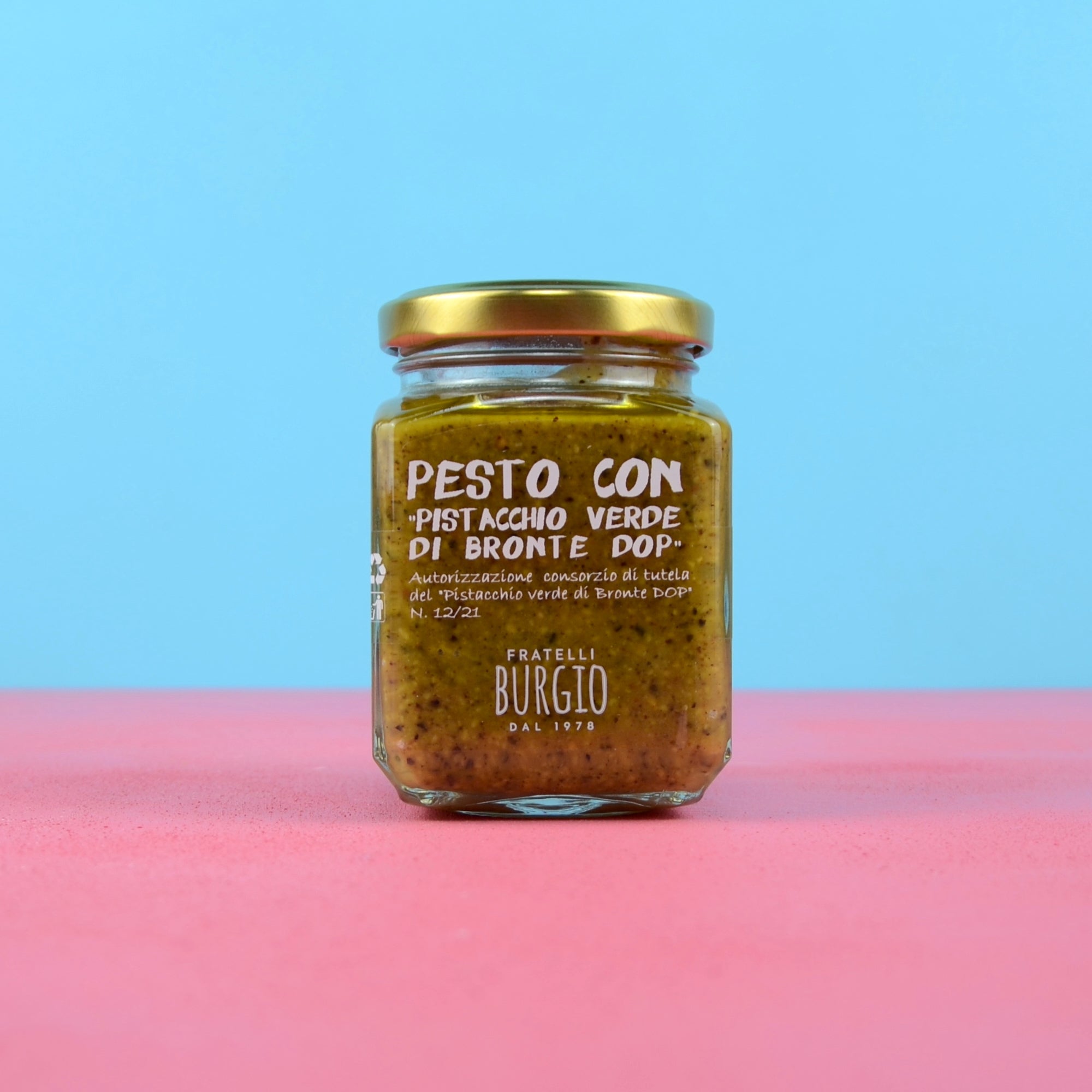 Pesto con pistacchio verde di Bronte DOP Fratelli Burgio - 180 g