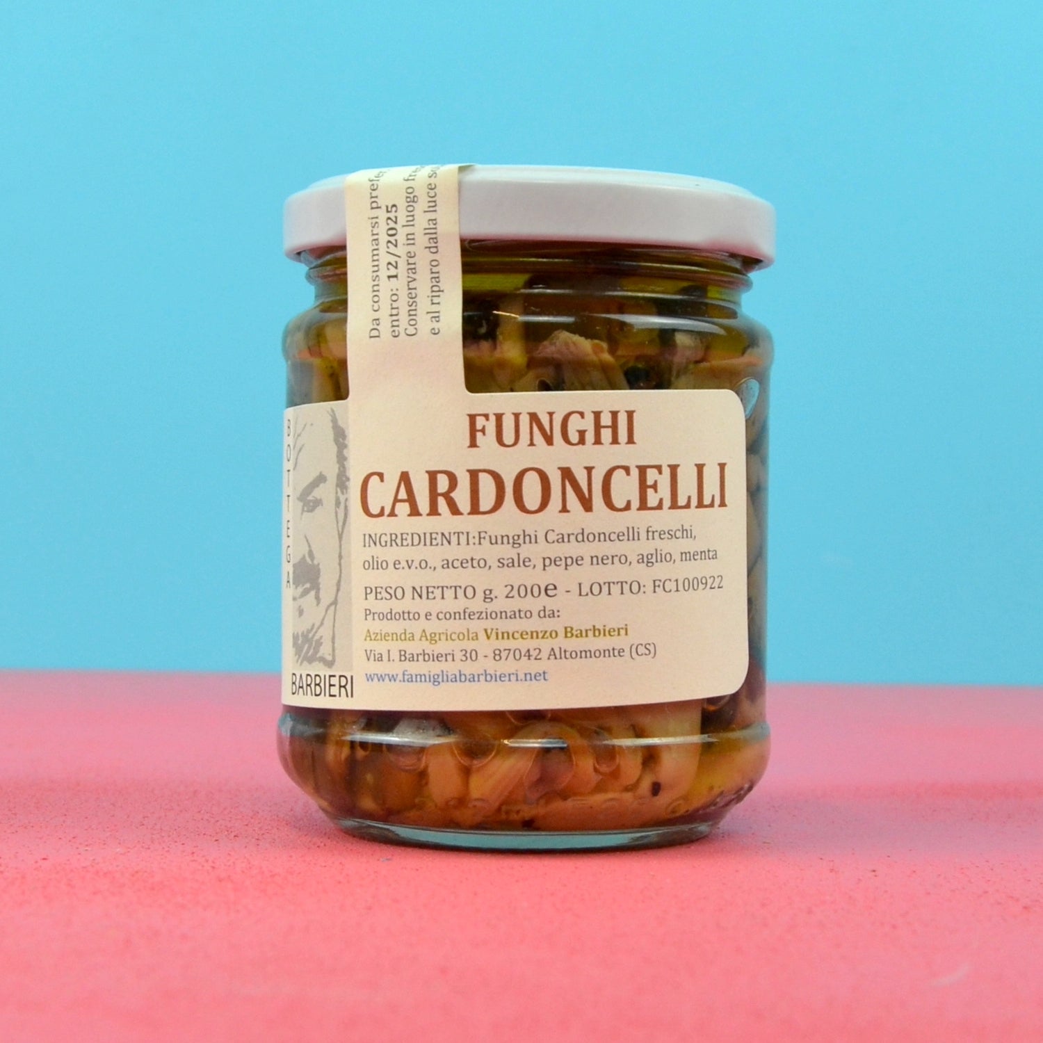 Funghi cardoncelli in olio EVO Bottega Barbieri - 200 g